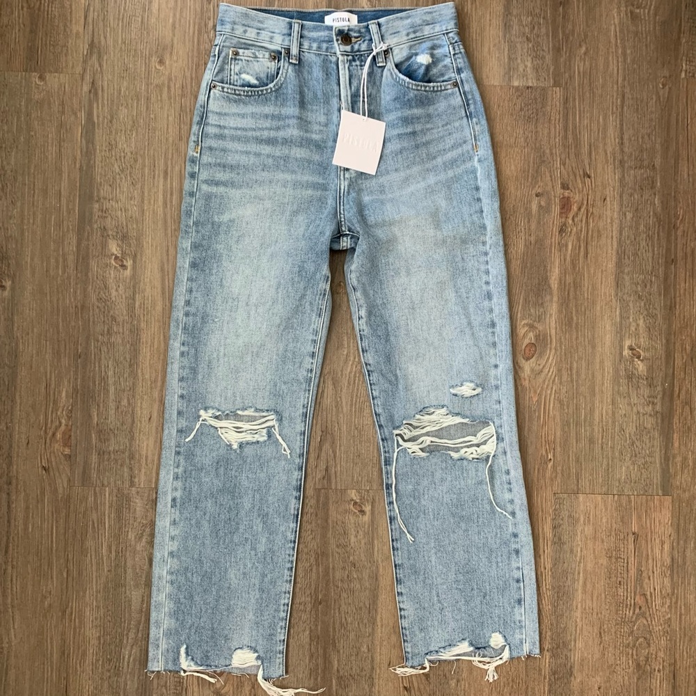 Pistola Cassie Super High Rise Straight Size 25,